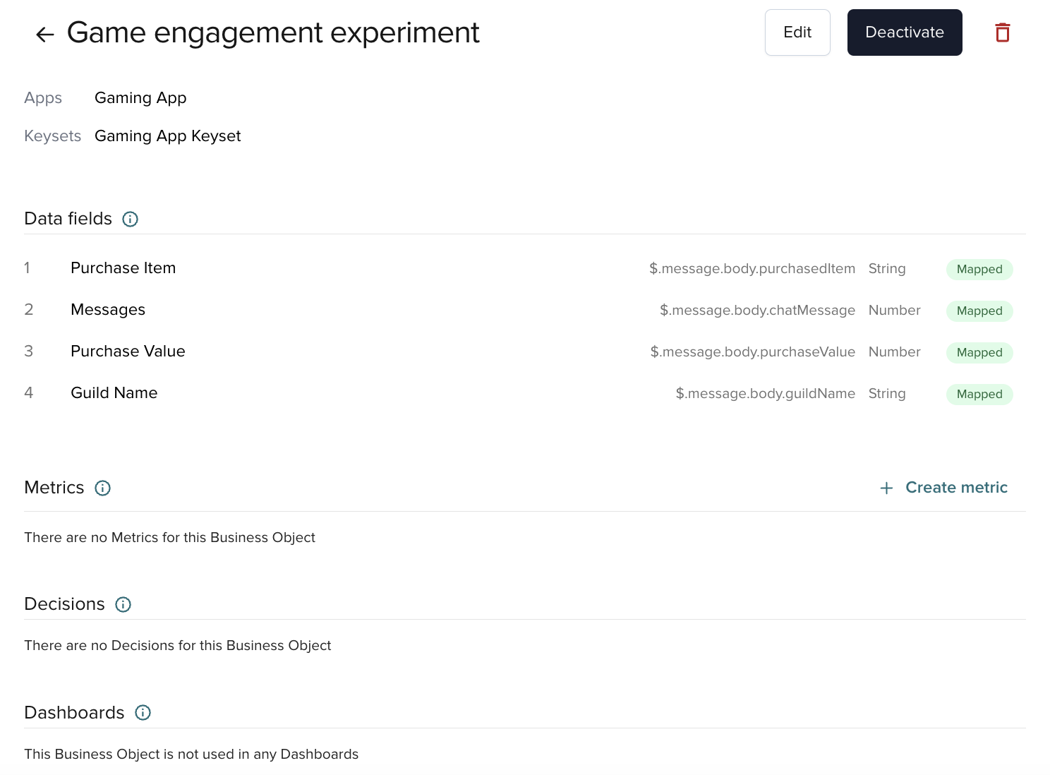 Saved and active Business Object