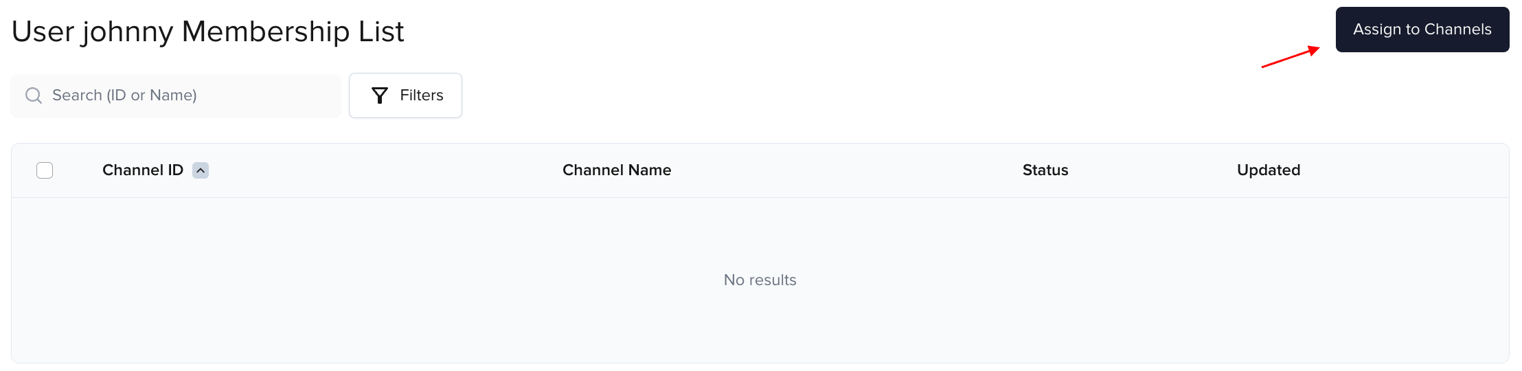 Assign to channels