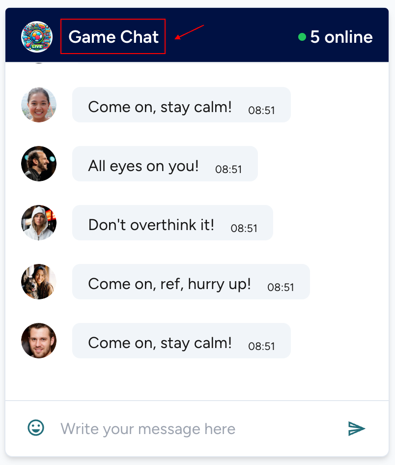 Game Chat channel