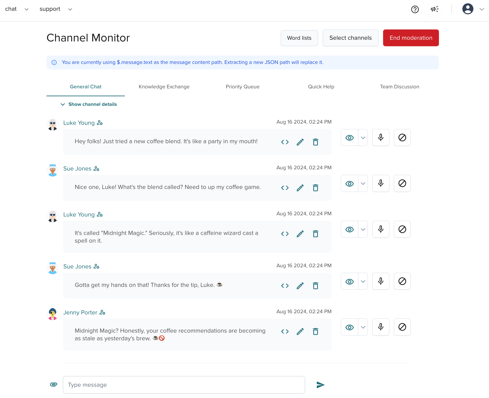 Channel preview