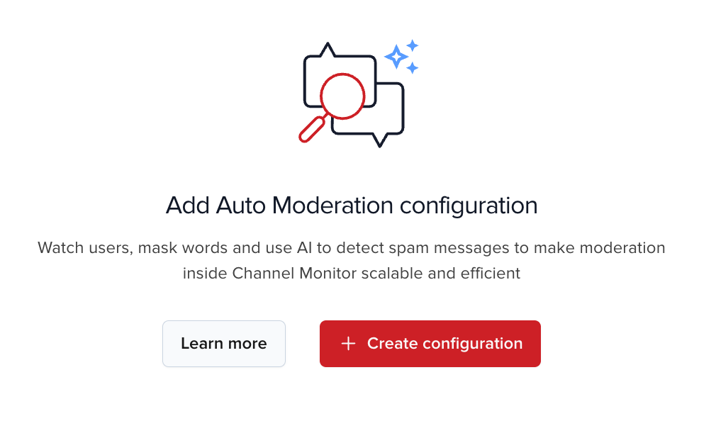 Create configuration button