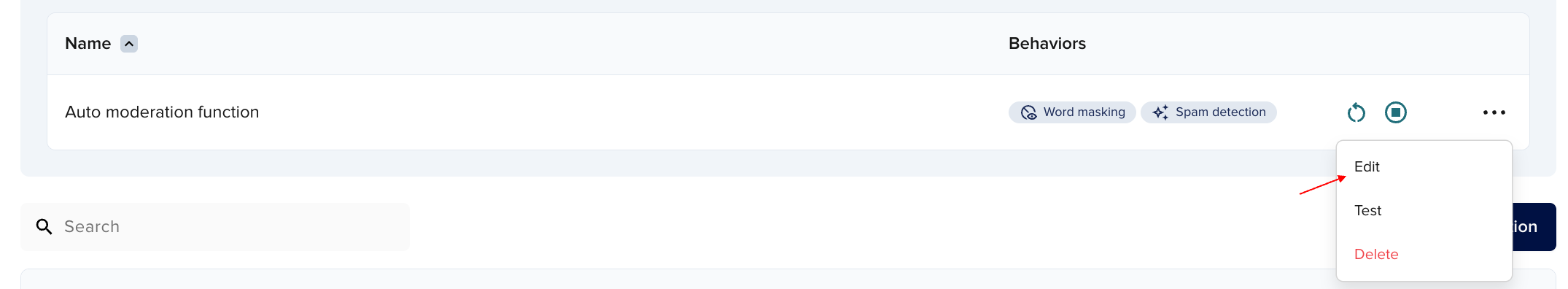 Edit configuration
