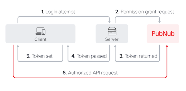 Client Devices → Your Server → PN Network ← Client Devices