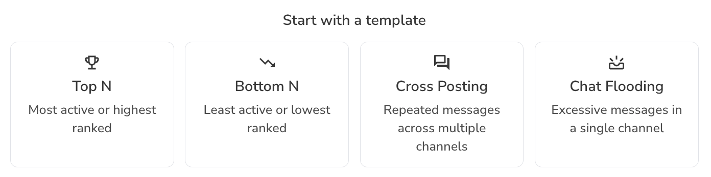 Choose a predefined query