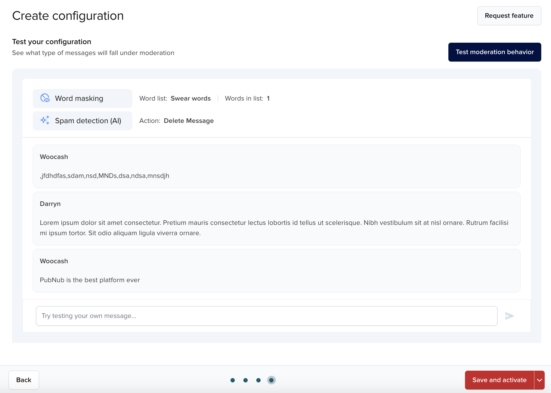 Test Auto Moderation Function