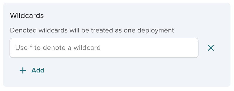 Add wildcards