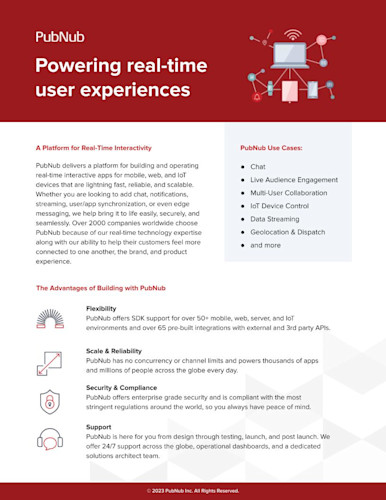 PubNub for Real-Time User Experiences