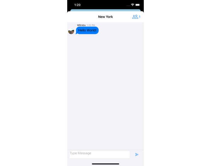 Weather chat powered by PubNub iOS Chat Components. 