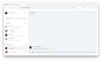 Group Chat Demo with Chat Components