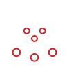 Stylized cloud graphic with network connections symbolizing cloud computing technology.