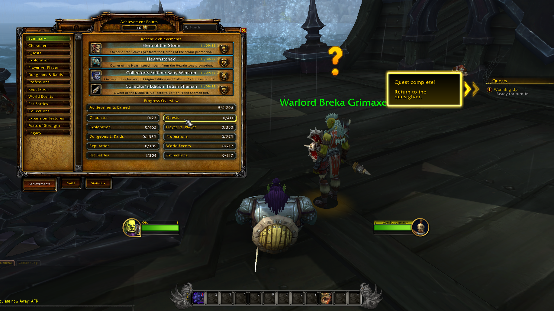 World of Warcraft Achievements - Scoring system