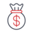 Money bag emoji with a dollar sign, indicating financial themes or transactions.