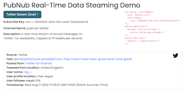 Image showing real-time data streaming