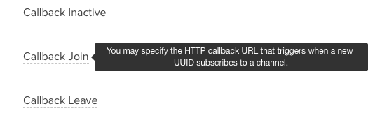 You can specify the HTTP url for each callback. This can point to your server, or to a PubNub Function.