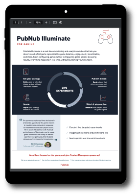 PubNub Illuminate for Gaming Image