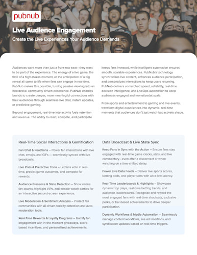 PubNub for Live Audience Engagement 