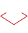 Graphic image of layered squares with a contrasting red and black color scheme.
