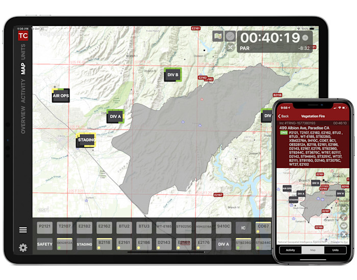 Tablet Command In-Line Map