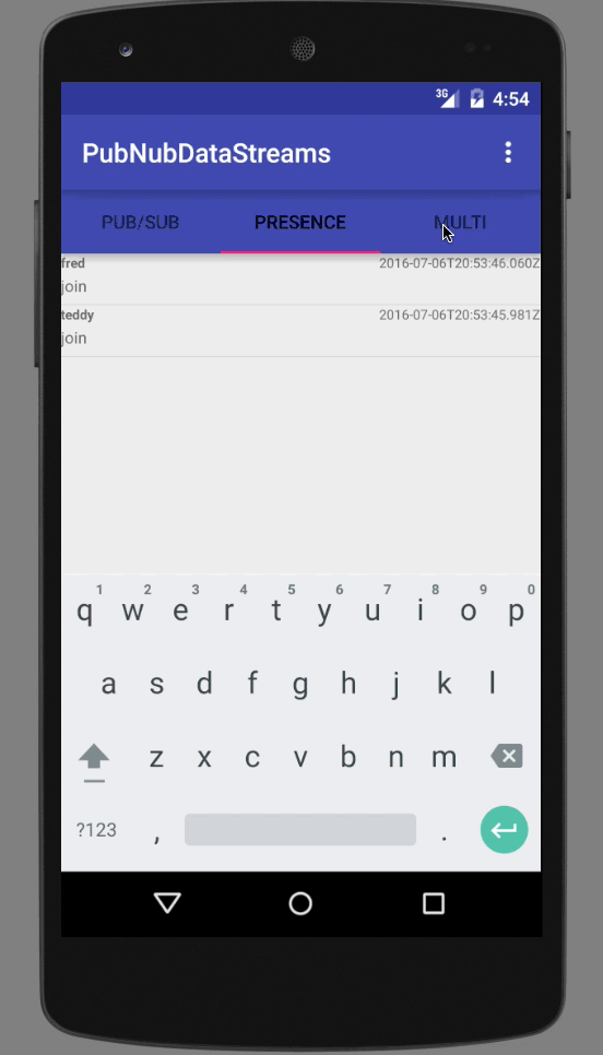 Screen Capture of Multiplexing Feature