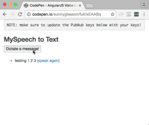 Speech Recognition in Action