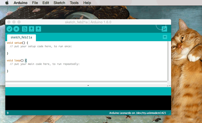 setting up Arduino at Heart