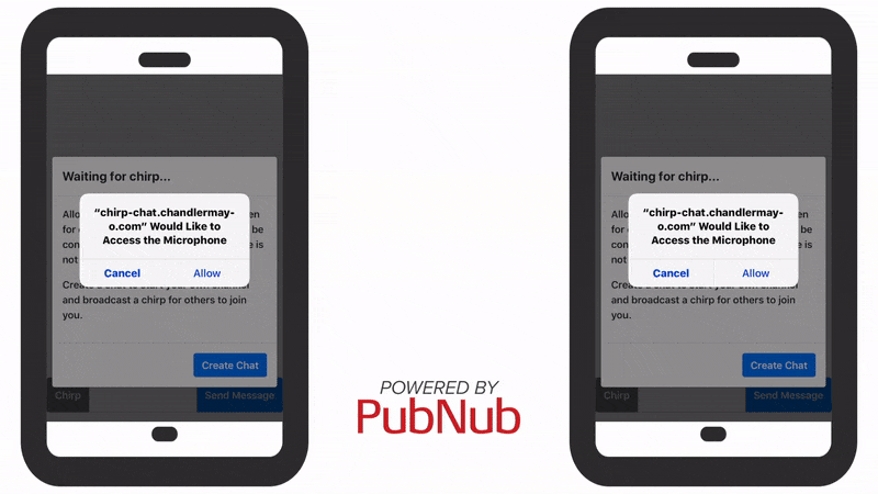 Use Chirp to connect users to the same chat.