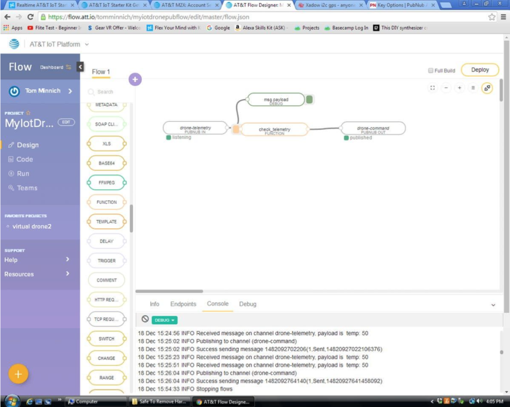 Flow Program for the Drone