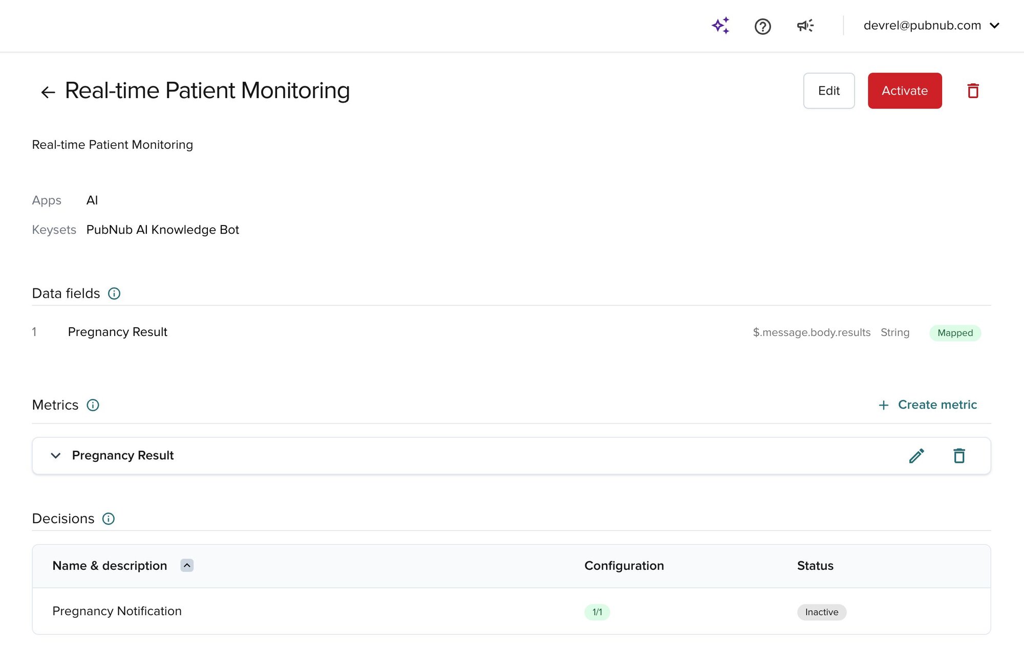 PubNub Business Object