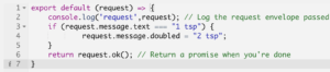 Doubled code in the editor