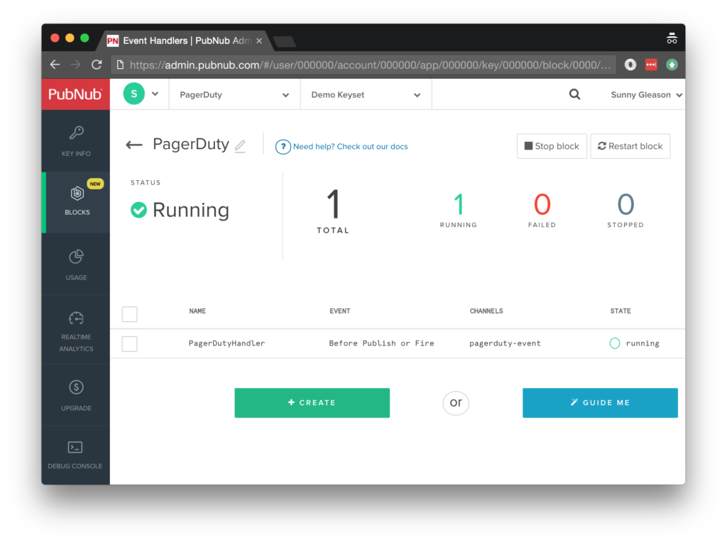 Create Event Handler