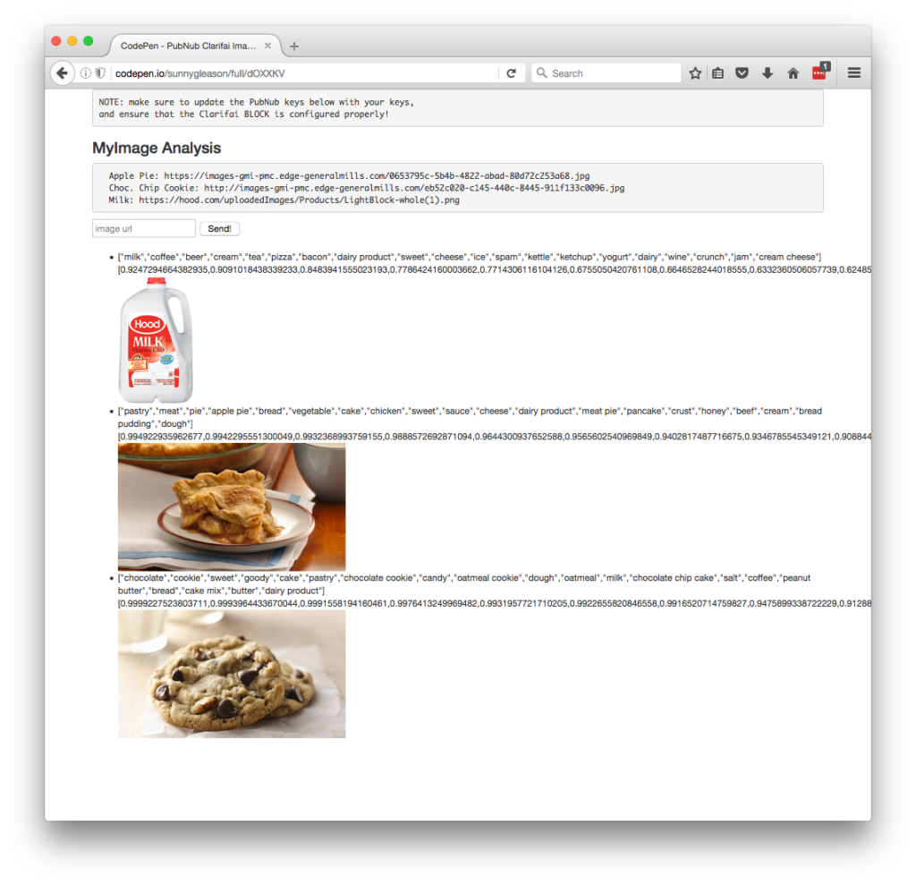 PubNub + Clarifai Overview