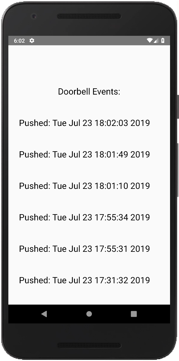 Smart Doorbell Events