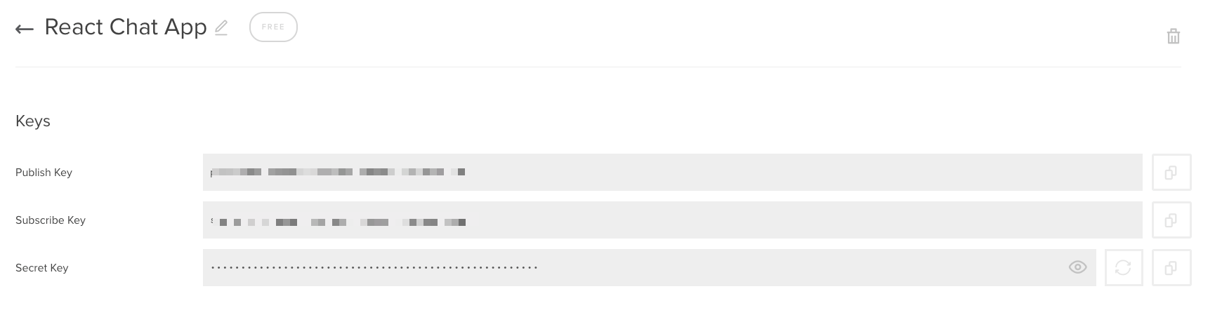 Free PubNub API Keys