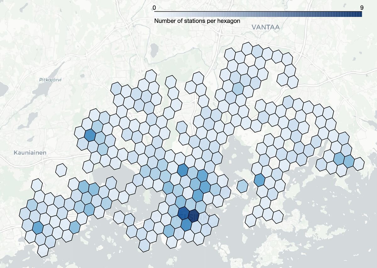 Hexigonal map layout