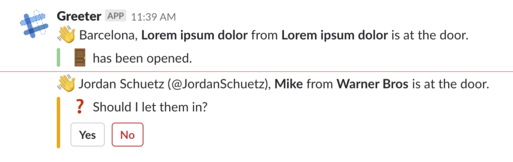 Slack channel clicks