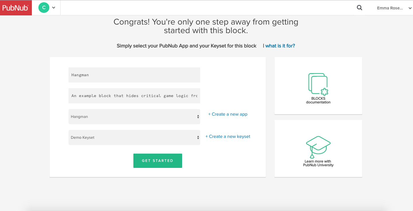 PubNub Multiplayer Hangman Game