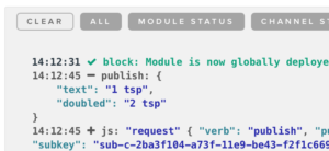Doubler console output