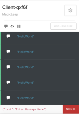 PubNub Debug Client Hello World