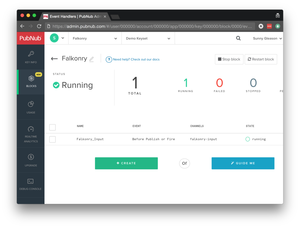 create a new event handler (screenshot)