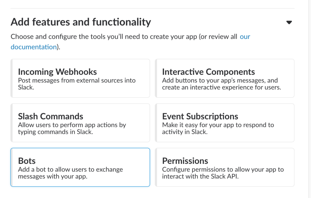 Creating a Slackbot