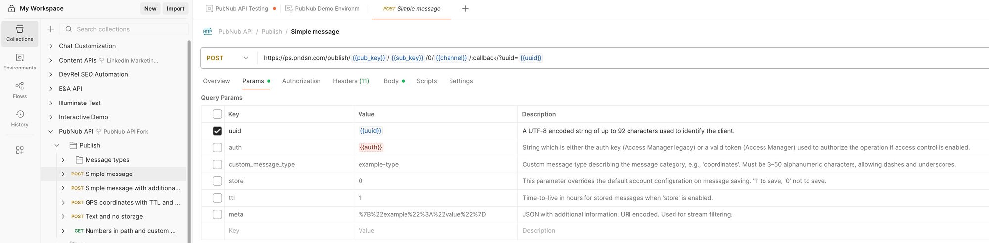 Publish Simple Message