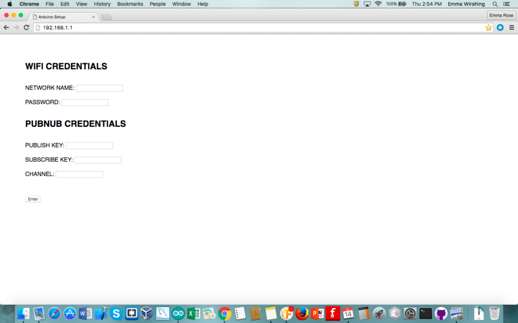 Arduino Access Point Web Page