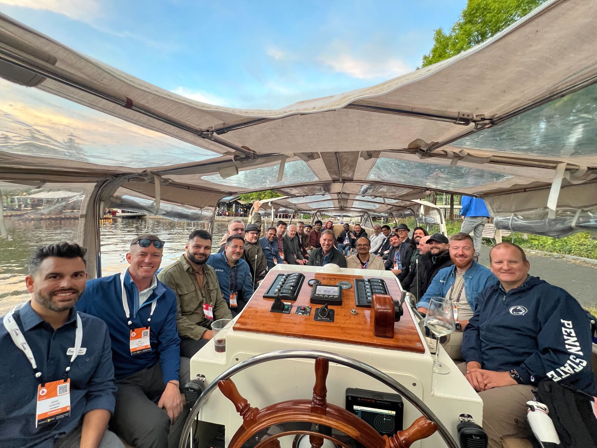 PubNub Canal Boat Tour at IBC