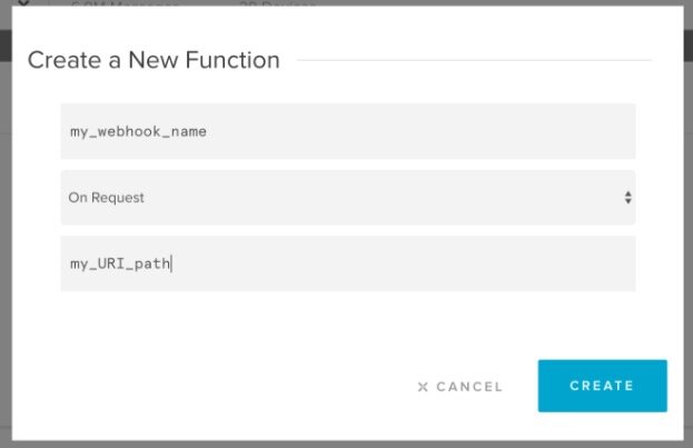 Creating a webhook