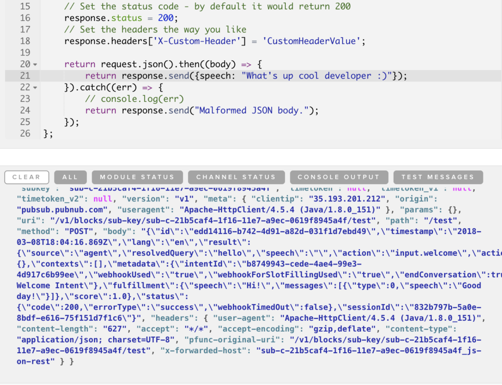 pubnub-functions-dialogflow