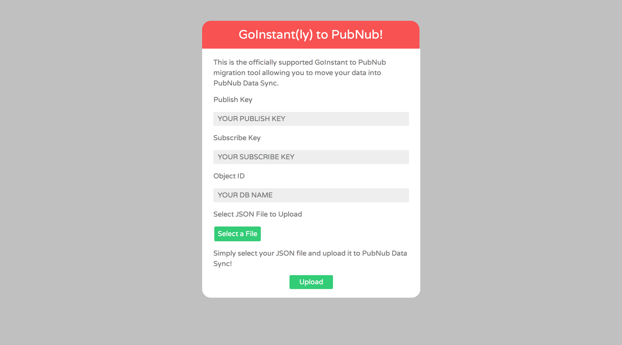 officially supported GoInstant to PubNub migration tool
