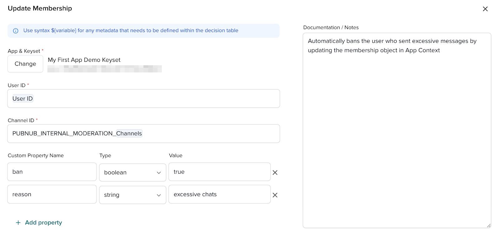 How to automatically mute or ban users with Illuminate - Configure User Ban Status