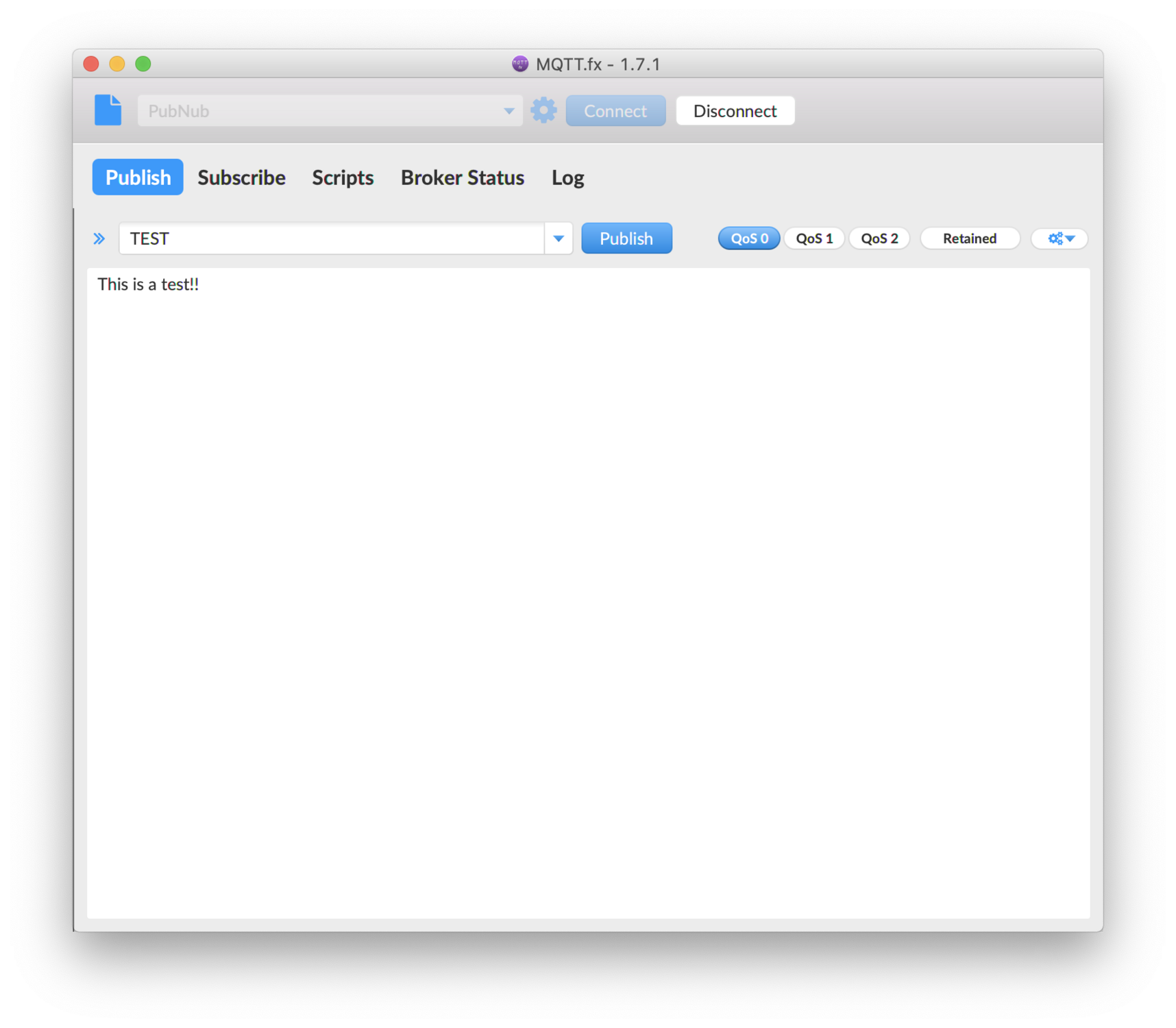 MQTT Publish message