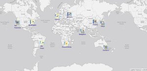 World Map With Weather
