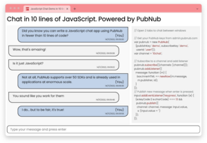 Preview of Chat in 10 Lines of Code demo